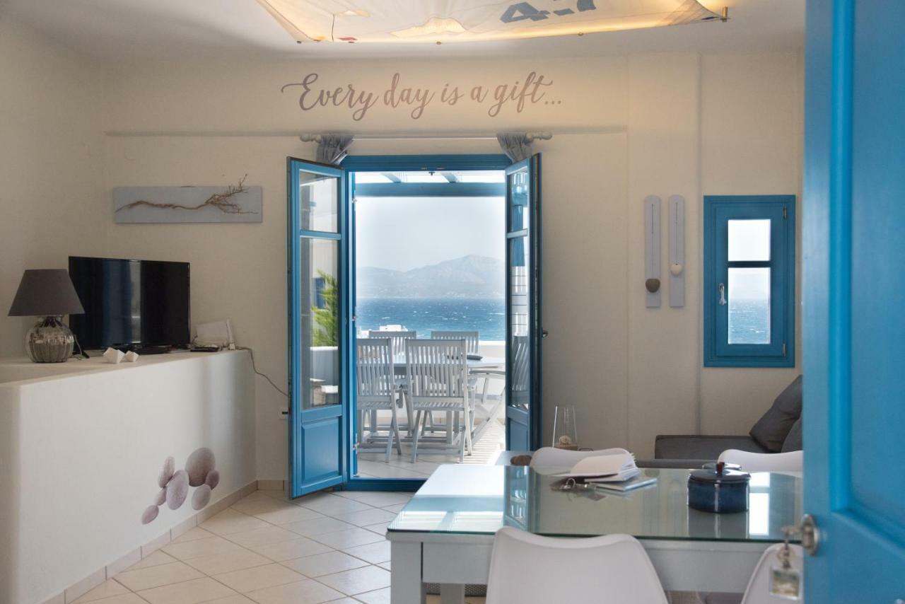 Just Blue With Amazing Sea Views In Piso Livadi Βίλα Εξωτερικό φωτογραφία