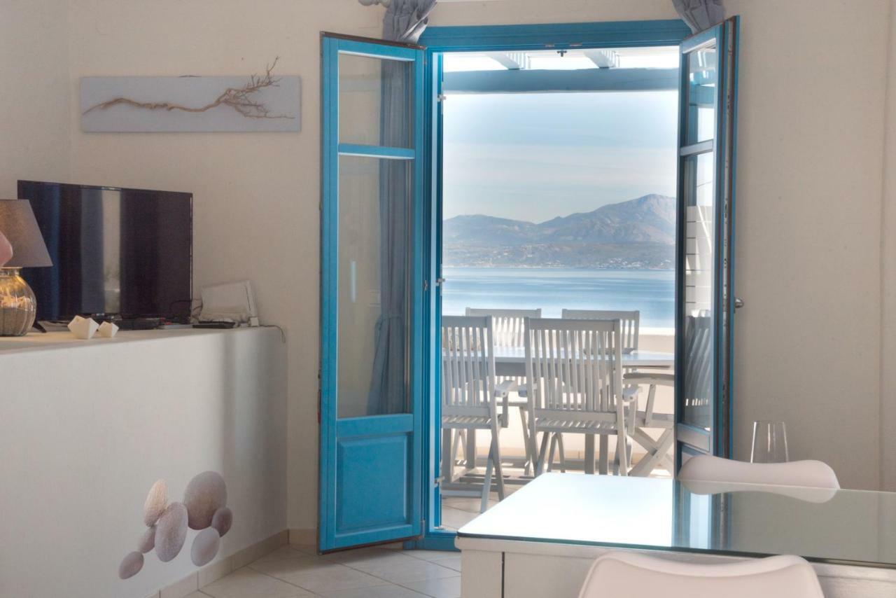 Just Blue With Amazing Sea Views In Piso Livadi Βίλα Εξωτερικό φωτογραφία